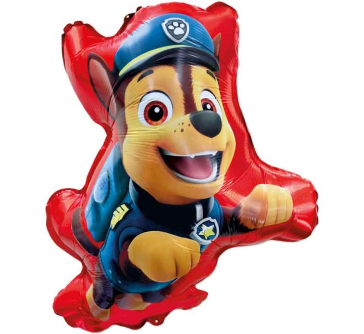 Paw Patrol Chase SuperShape Helium Filled Foil Balloon (Optional Helium Inflation)