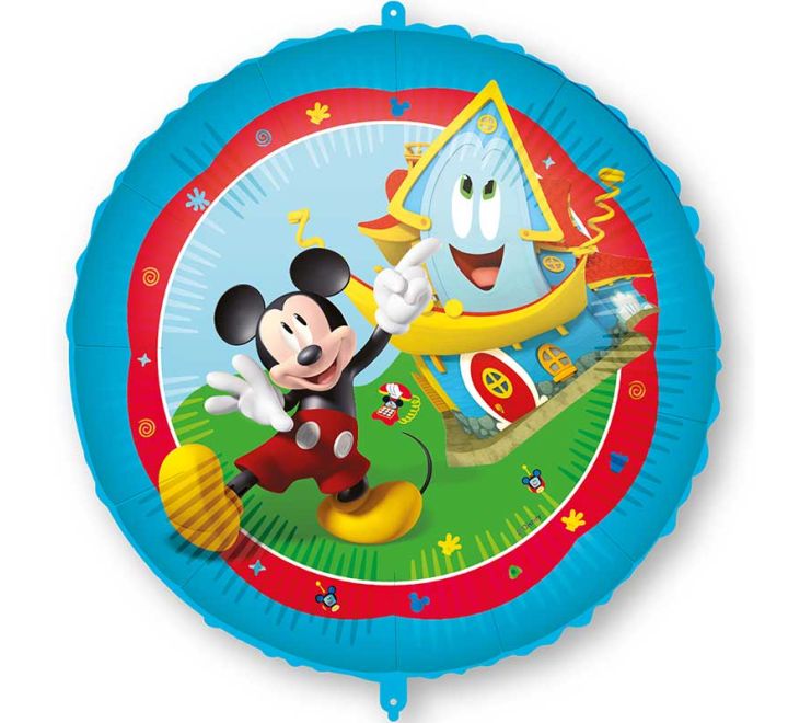 Mickey Mouse Rock The House Balloon - 18" Foil Helium (Optional Helium Inflation)