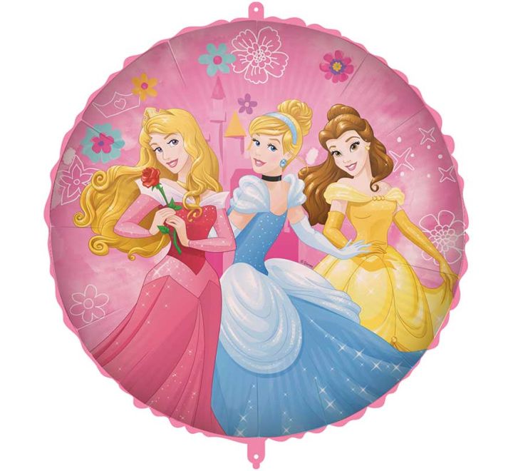 Disney Princess 18" Foil Helium Balloon (Optional Helium Inflation)