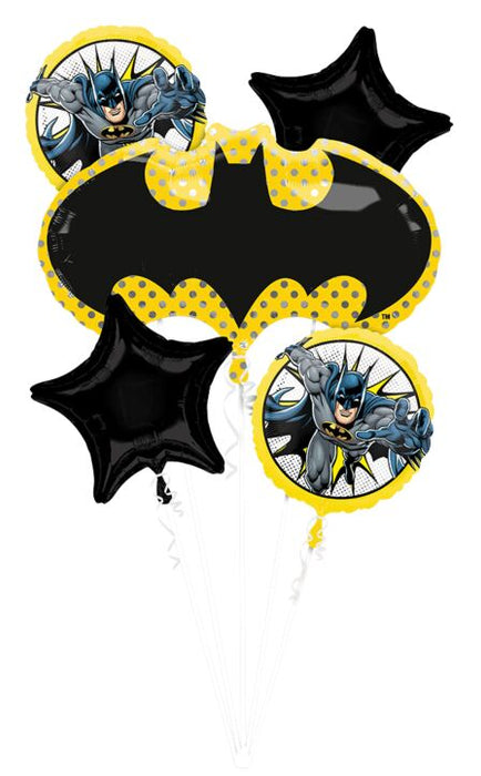 DC Batman Foil Balloon Bouquet (Optional Helium Inflation)