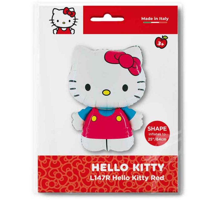 Hello Kitty Red SuperShape Foil Balloon (Optional Helium Inflation)