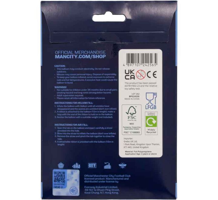 Football Jersey Team Helium Balloon (Optional Helium Inflation)