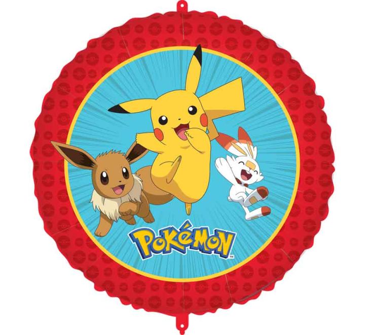 Pokemon Pikachu Balloon - 18" Foil Helium (Optional Helium Inflation)