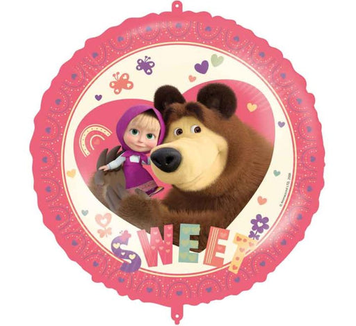 Masha and the Bear Sweet Heart 18 inch Foil Balloon