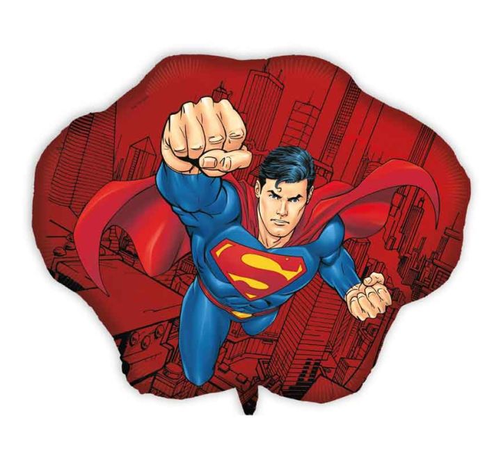 Superman SuperShape Helium Filled Foil Balloon - 23x34" (Optional Helium Inflation)