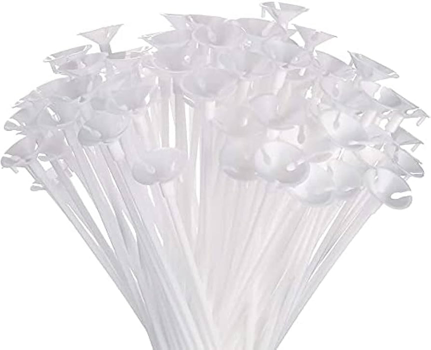 Reusable Balloons Plastic Sticks x 100 pcs