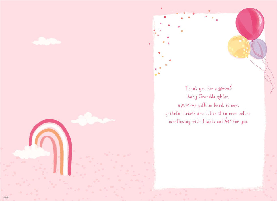 New Baby Granddaughter Card – Born in 2026