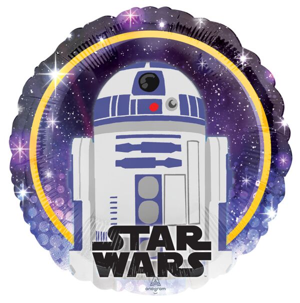 Disney's Star Wars R2D2 Helium Balloon (Optional Helium Inflation)