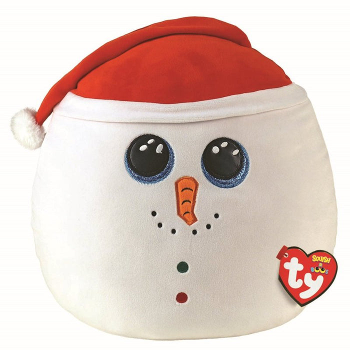 Ty Squishy Beanies 14" - Flurry the Snowman (Christmas)