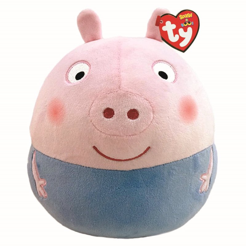 Ty Squishy Beanies 14" - George Pig (Peppa Pig)