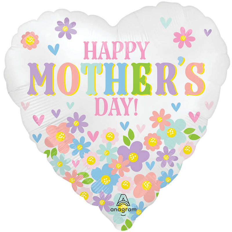 Happy Mothers Day Foil Balloon (Optional Helium Inflation)