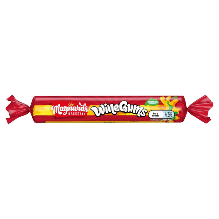 Maynards Bassetts Wine Gums Sweets Roll 52g