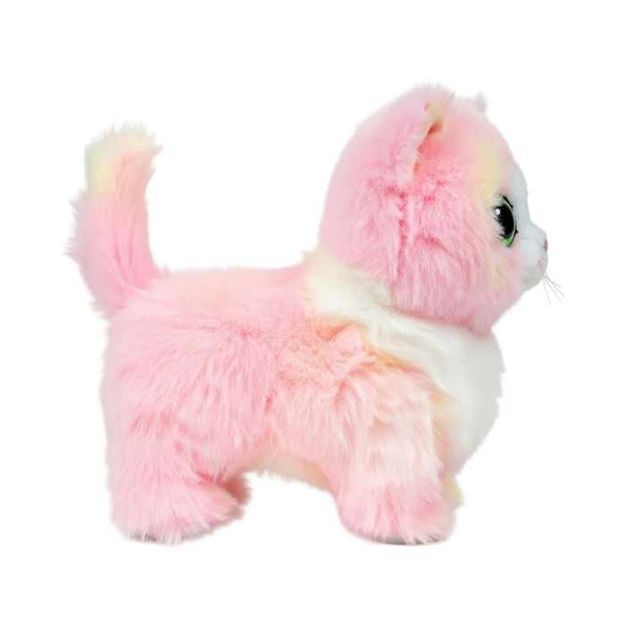 Ty Beanie Boos Regular - Lady the Pink Cat soft toy - left side