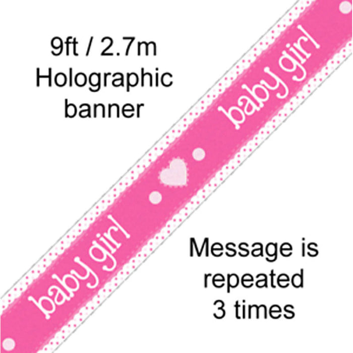 Baby Girl Banner 9ft Long