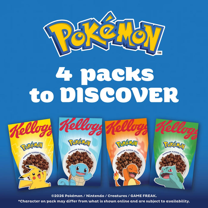 Kellogg's Pokémon Bulbasaur Chocolate Flavour Breakfast Cereal 350g