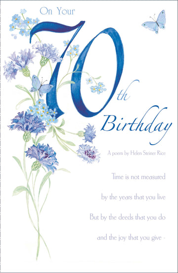 Helen | Birthday Card 70th | Happy Birthday Gifts | With Envelope