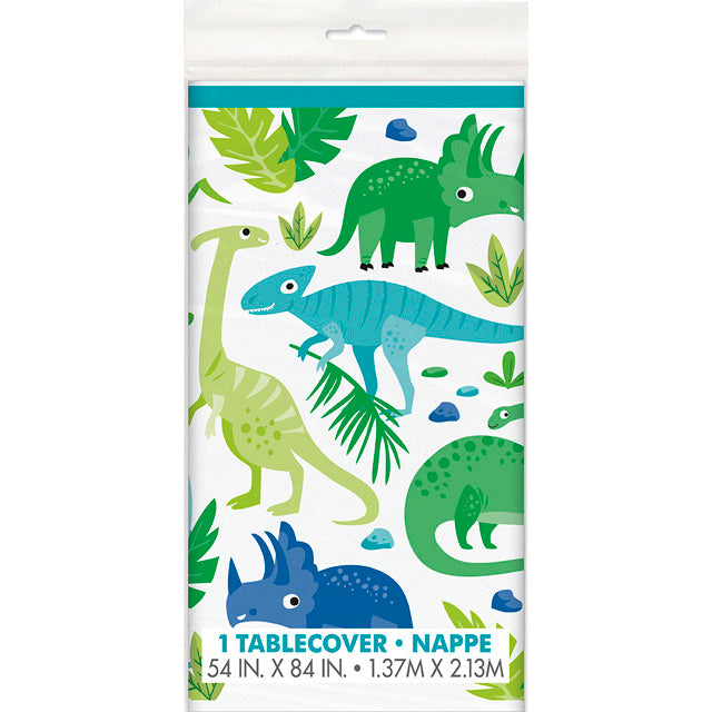 Blue And Green Dinosaur Table Cover