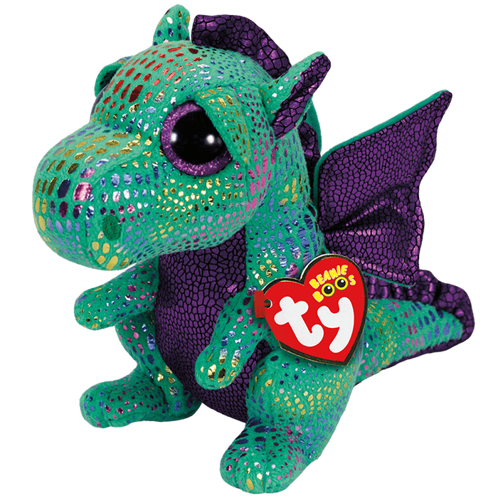 Ty Beanie Boos Medium - Cinder the Green Dragon