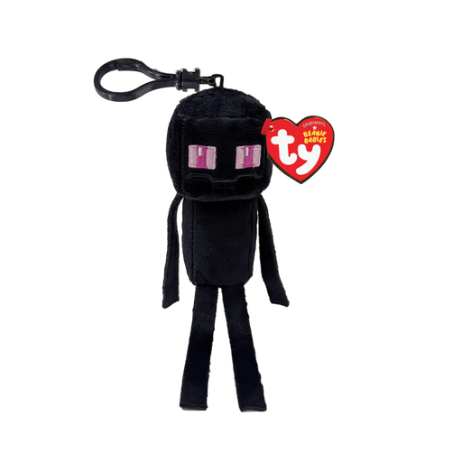 Ty Key Clip - Enderman (Minecraft) soft toy - front