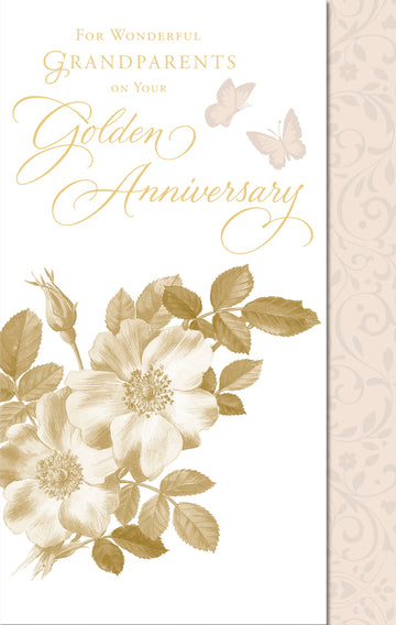 Gibson | Anniversary Wedding 50th Gr'Parents | Card and Gift | With Envelope