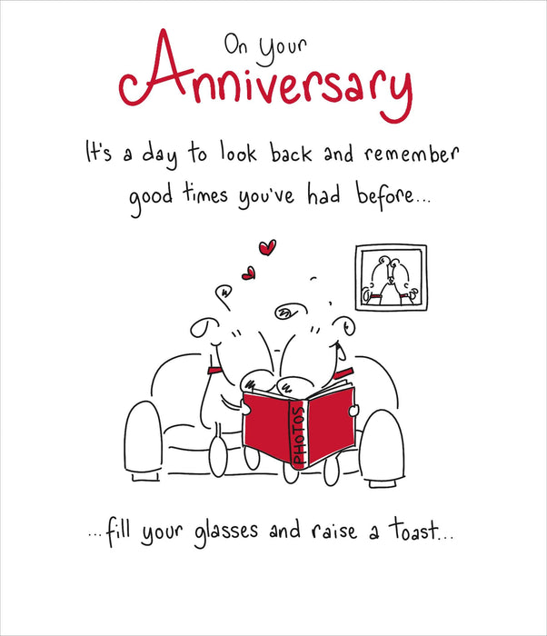 Pickles and Patch Anniversary Card for On, Hum Design
