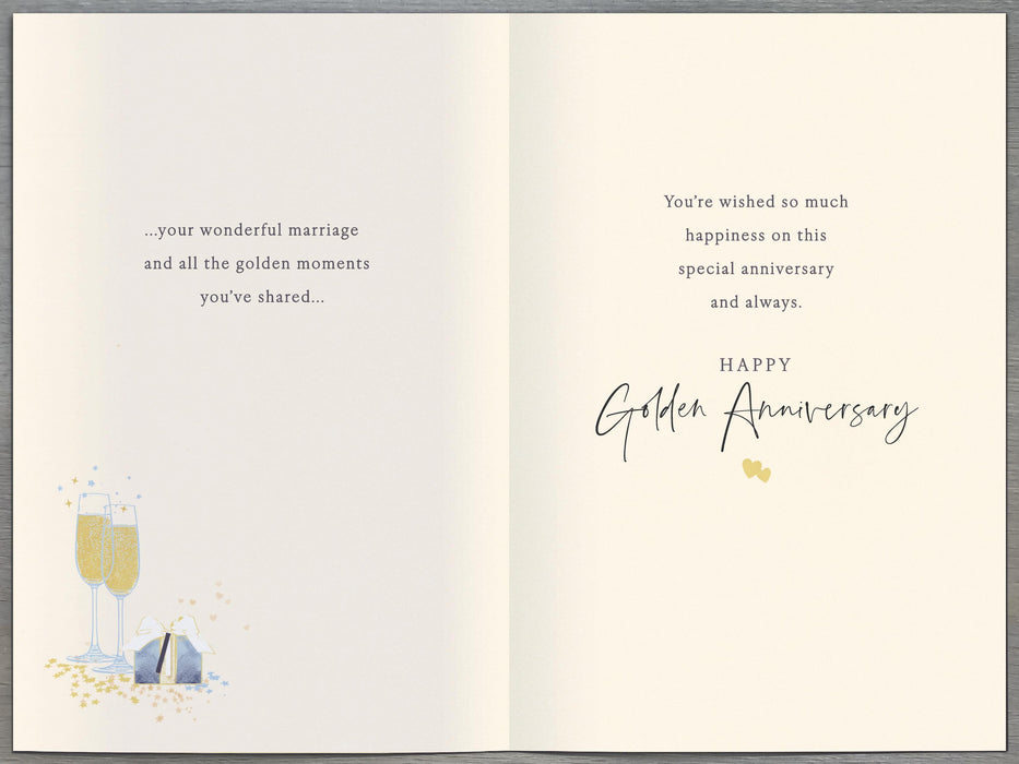 Gibson | Anniversary Wedding 50th | Card & Gift | With Envelope