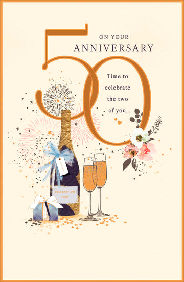 Gibson | Anniversary Wedding 50th | Card and Gift | With Envelope