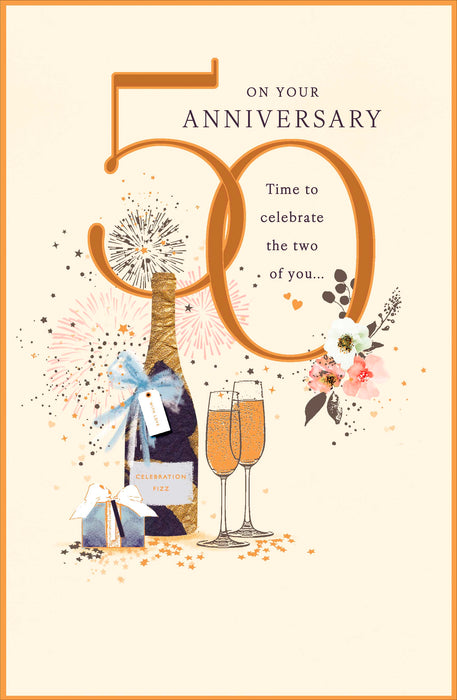 Gibson | Anniversary Wedding 50th | Card & Gift | With Envelope