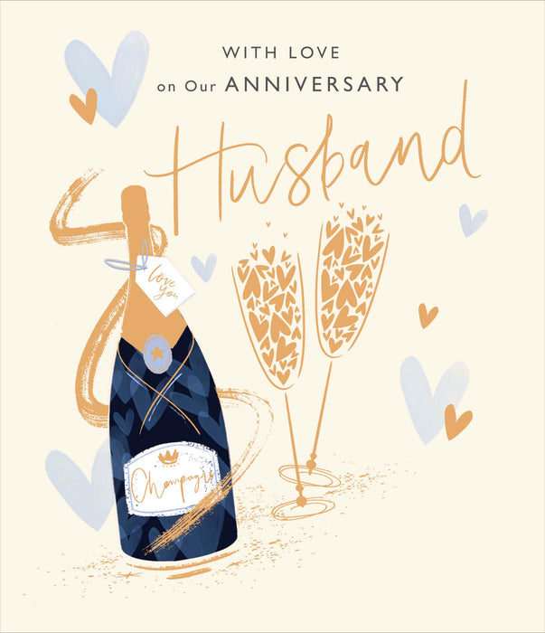 Carlton Anniversary Card for Wedding, Conv Design