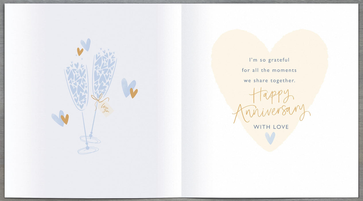 Carlton Anniversary Card for Wedding, Conv Design