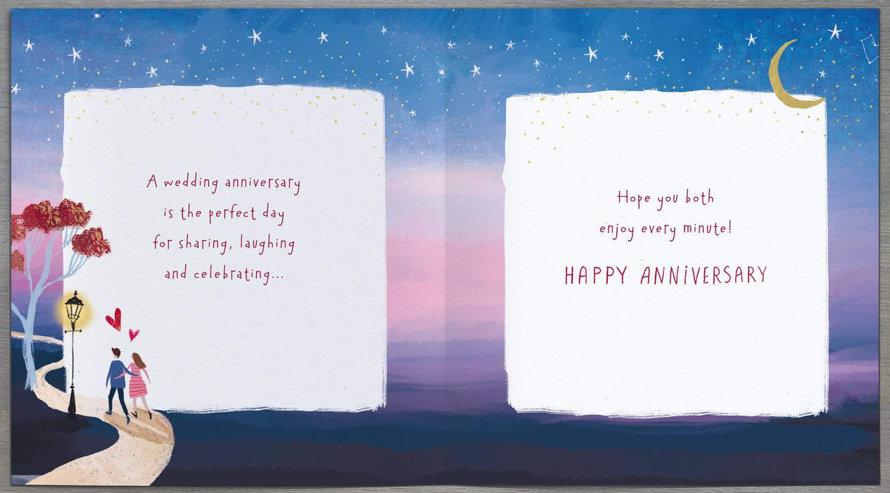 Carlton Anniversary Card for Wedding, Conv Design
