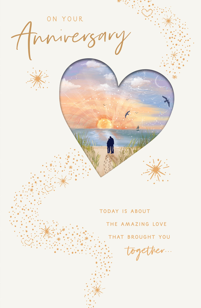 Gibson | Wedding Anniversary Card | Conventional Design | With Envelope