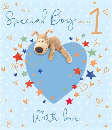 Boofle | Baby's 1st Boy Cute | Card and Gift | With Envelope