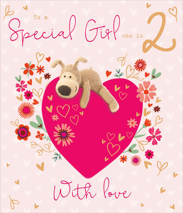 Boofle Birthday Card for 2, Cute Design