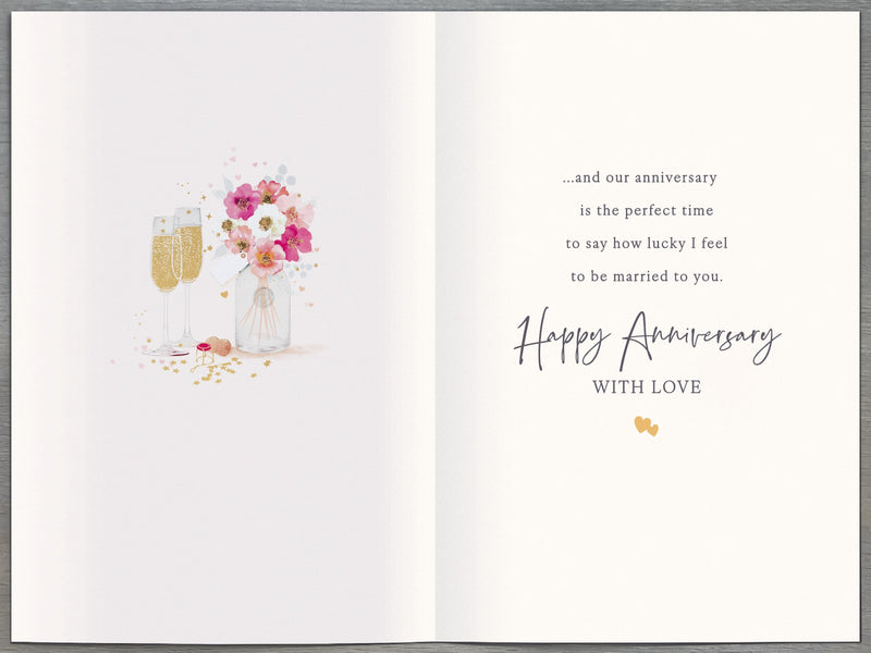 Gibson | Wedding Anniversary Card | Conventional Design | With Envelope
