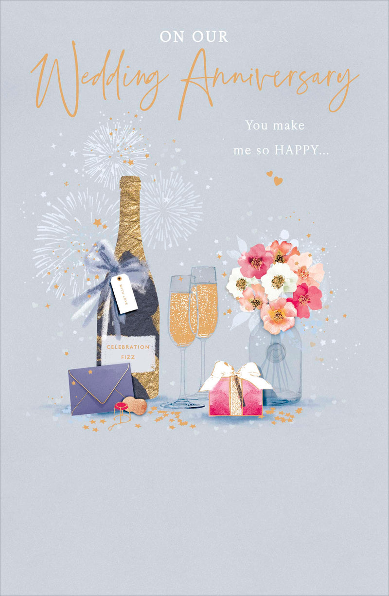 Gibson | Wedding Anniversary Card | Conventional Design | With Envelope