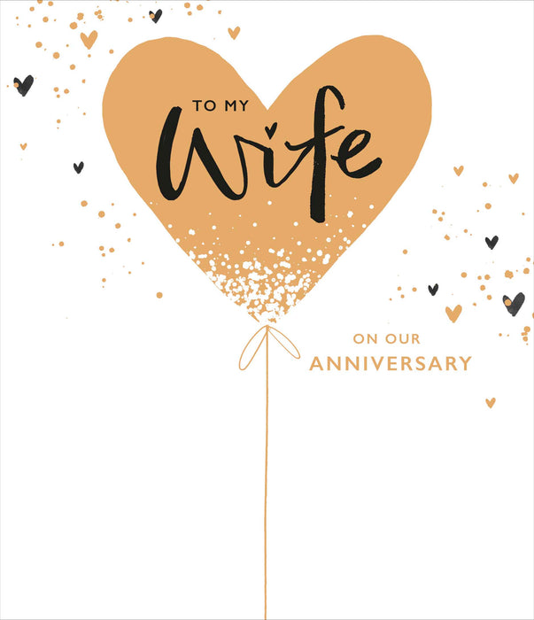 Carlton Anniversary Card for Wedding, Conv Design