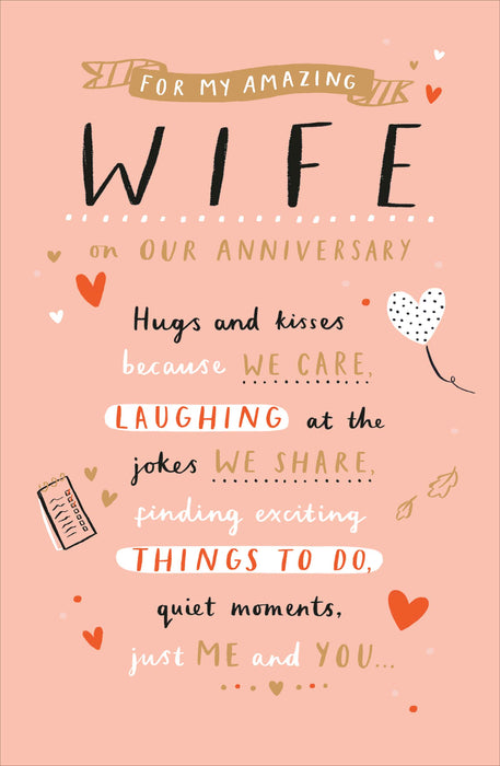 Carlton Anniversary Card for Wedding, Conv Design