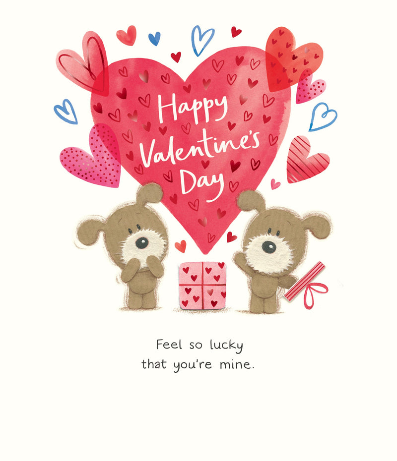 Lots of Woof Valentine's Day Card for Partner, Cute Design, 564914