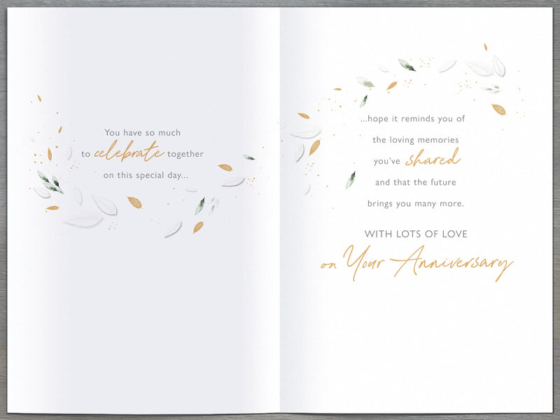 Gibson | Wedding Anniversary Card Daughter & Son-in-law | Conventional Design | With Envelope