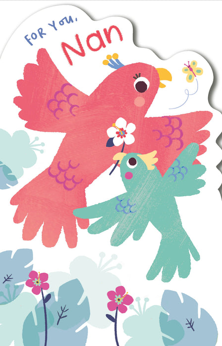 Giddy Critters Mother's Day Card for Grandma, Juvenile Design, 566045