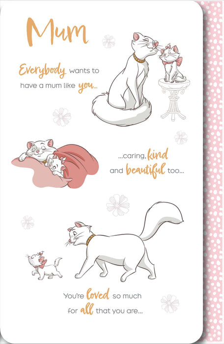 Disney Aristocats Mother's Day Card for Mum, Juvenile Design, 566804