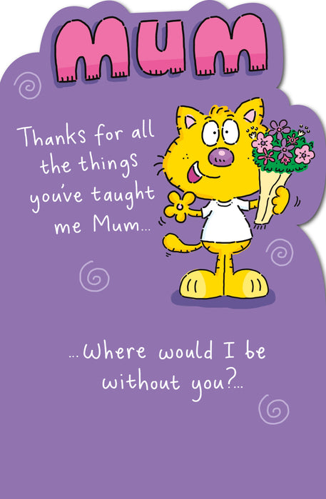 Giggles Mother's Day Card for Mum, Humorous Design, 567505