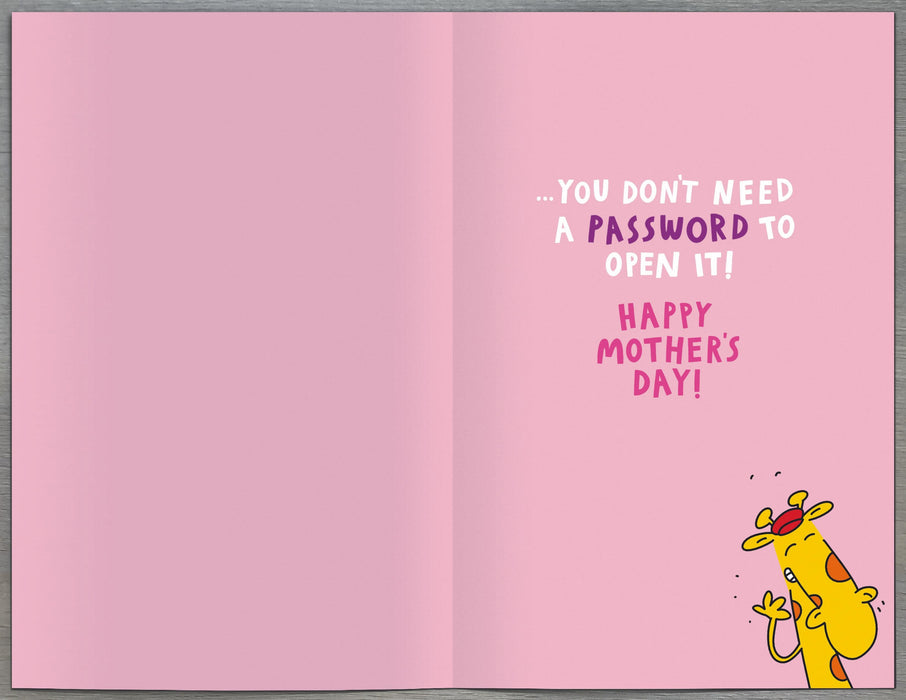 Giggles Mother's Day Card for Mum, Humorous Design, 567506