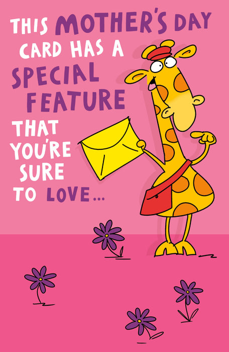 Giggles Mother's Day Card for Mum, Humorous Design, 567506