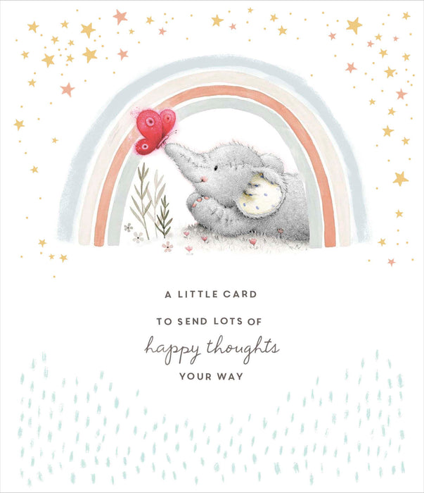 Elliot and Buttons Open Card for Thinking, Cute Design