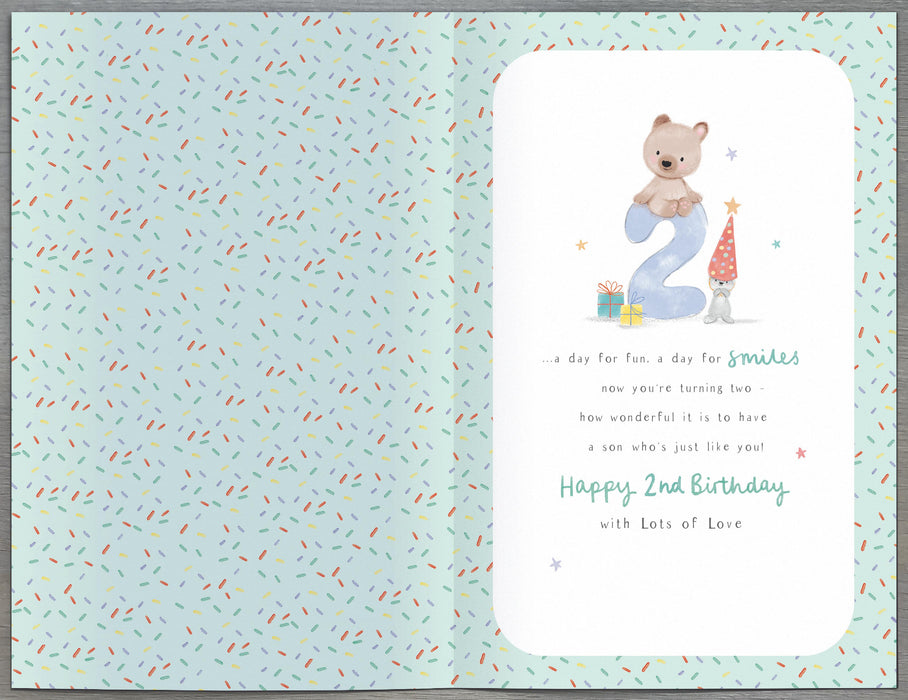 Gibson Birthday Card for 2nd, Juv Design