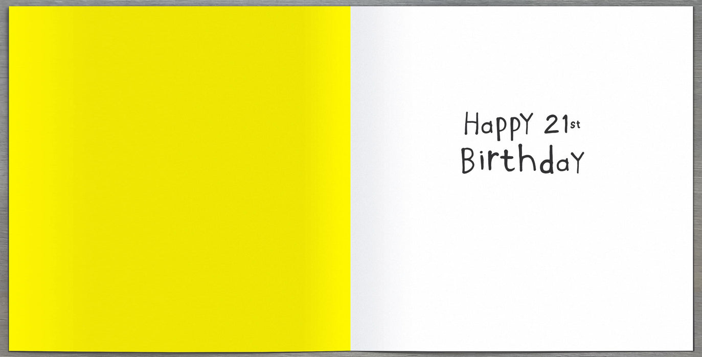 Benny Birthday Card for 21st, Cute Design