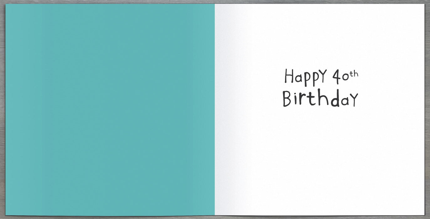 Benny Birthday Card for 40th, Cute Design