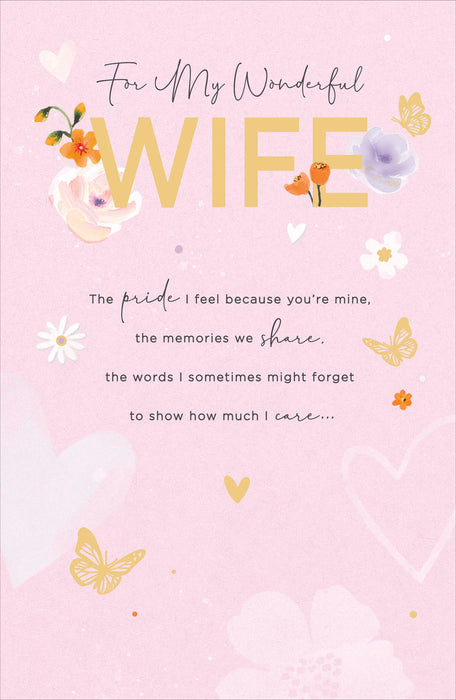 Simply Traditional Birthday Card for Wife, Conv Design